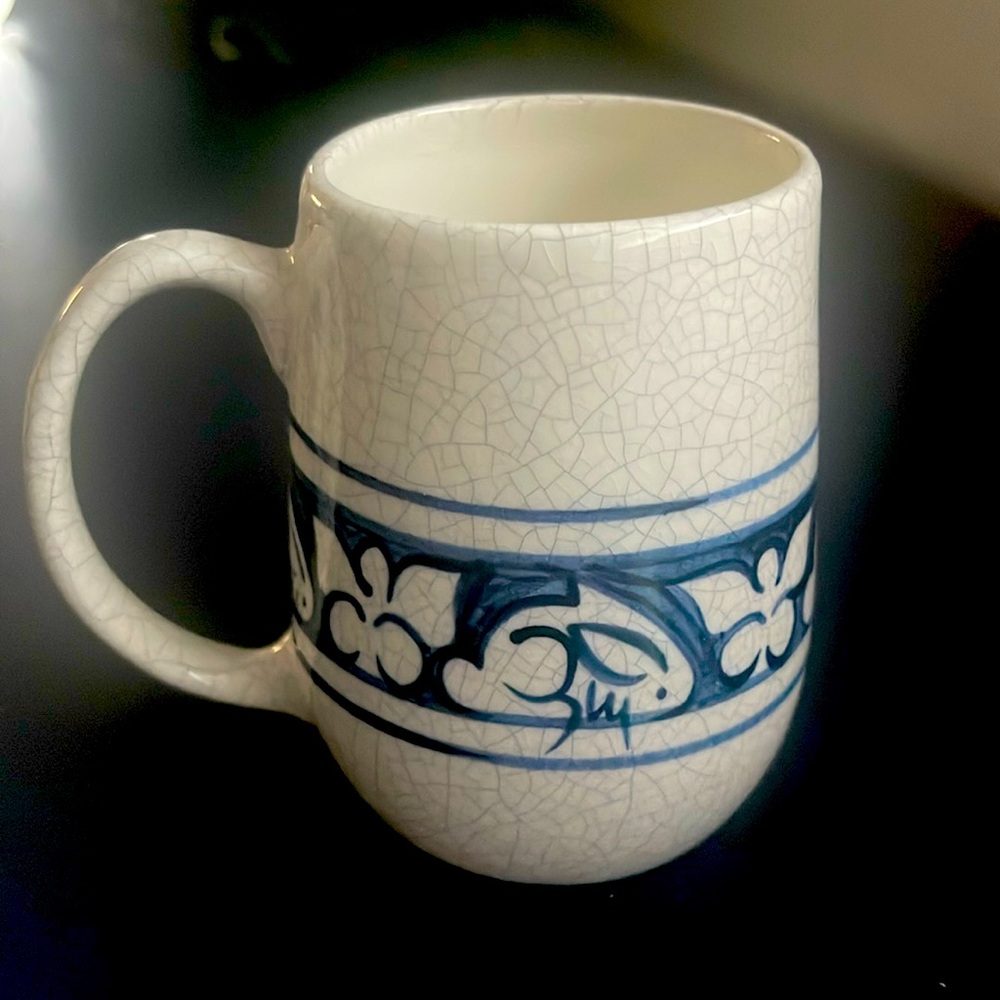Dedham Pottery Coffee Mugs Set of 7